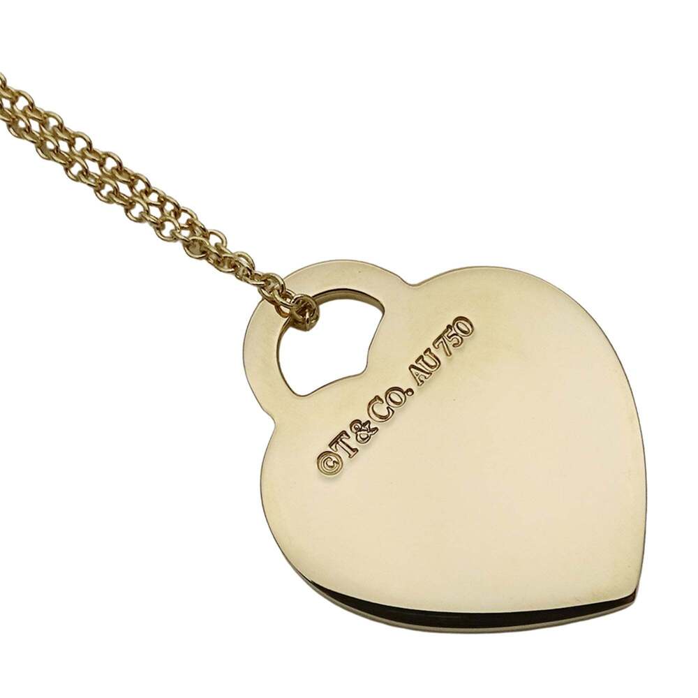 Tiffany & Co. Women's Necklace, 750YG Diamond, Return to Heart Tag, Yellow Go... - Picture 3 of 13